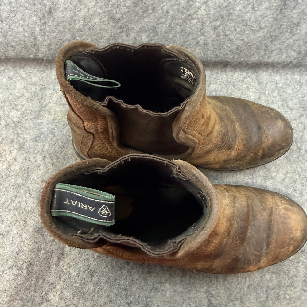 Ariat Barnyard Twin Gore II Waterproof Leather Boots Brown 10029554 Womens 7.5B - Picture 6 of 8